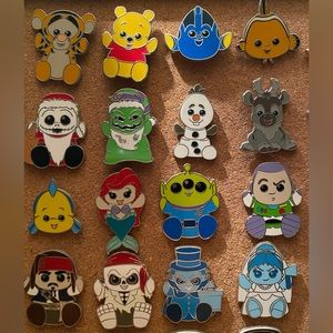 Disney Parks Wishables Series 1 Pin Set Authentic!!!